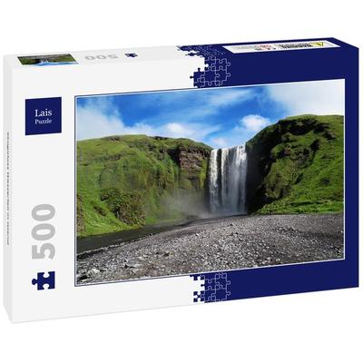 Lais Puzzle Skogafoss Wasserfall in Island 500 Teile