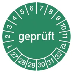 Moedel, Sicherheitskennzeichnung, Mehrjahresprüfplakette