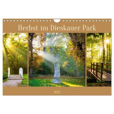 Herbst im Dieskauer Park (Wandkalender 2027 DIN A4 quer), CALVENDO Monatskalender