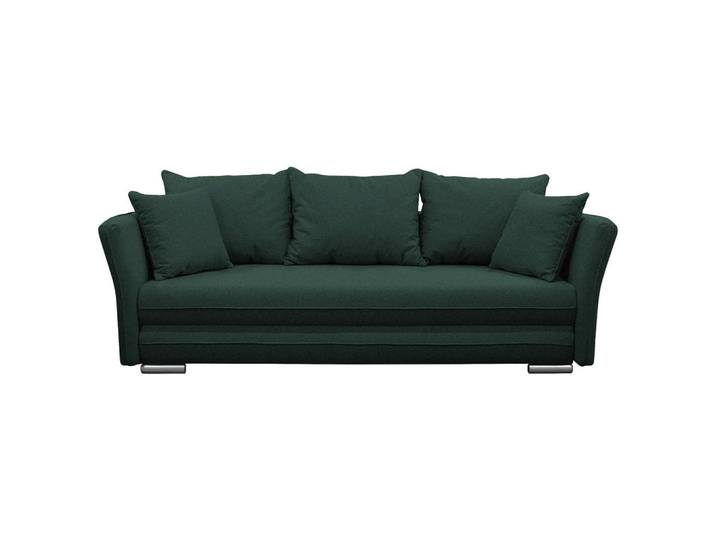 Mid.you Schlafsofa, Dunkelgrün, Kunststoff, 2-Sitzer, Füllung: Schaumstoff, 235x83x106 cm, Wohnzimmer, Sofas & Couches, Schlafsofas, Schlafsofas mit Bettkasten