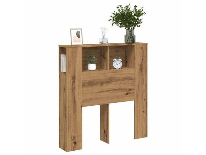 Armoire de tête de lit chêne artisanal 100x18 5x102 5 cm tête de lit armoire de chambre à coucher tête de lit 856877