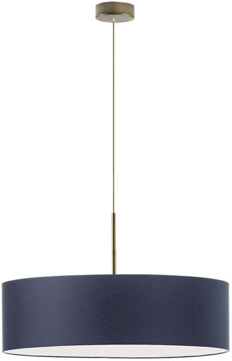 17 Stories Aubrionna 4 - Light Drum Pendant Navy Blue/Antique (Old) Gold