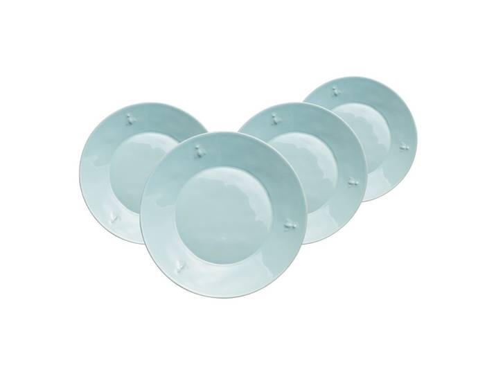 DESSERTTELLER Biene blau ø 21 cm 4er Set