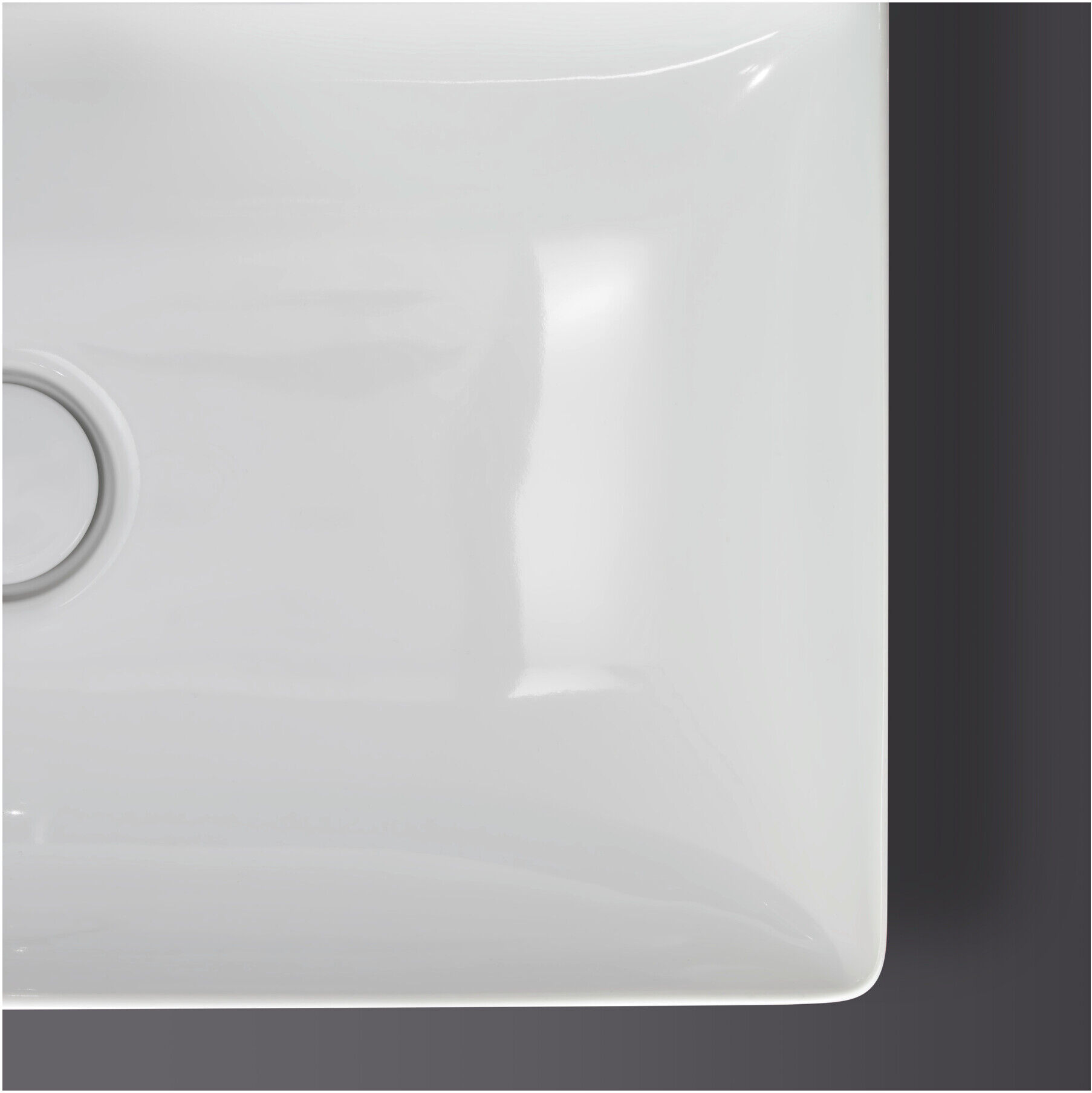 Duravit Möbelwaschtisch DuraSquare 80x47cm, o. ÜL, m HLB, o. Hahnloch, weiß (2353800070)