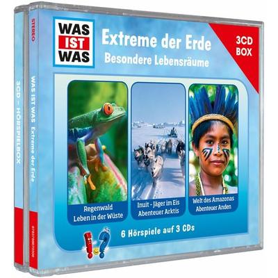 WAS IST WAS 3-CD Hörspielbox. Extreme der Erde. Besondere Lebensräume - , CD, 9783788670306
