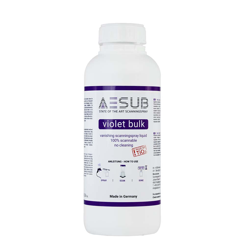 AESUB Violet - Spray Gun Solution Scanning Spray - 1000 ml AESVB501