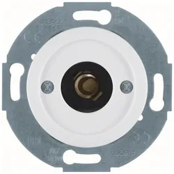 Hager WTE5182WG Drucktaster u. Lichtsignal E10 mit Zentralstück 1930/Glas polarweiß, glänzend