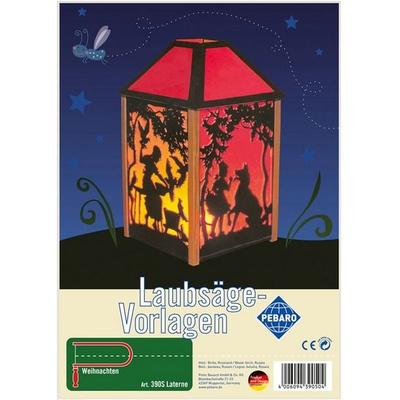 PEBARO 390S - Laubsägevorlage Laterne, 4 Platten, Größe DIN A4