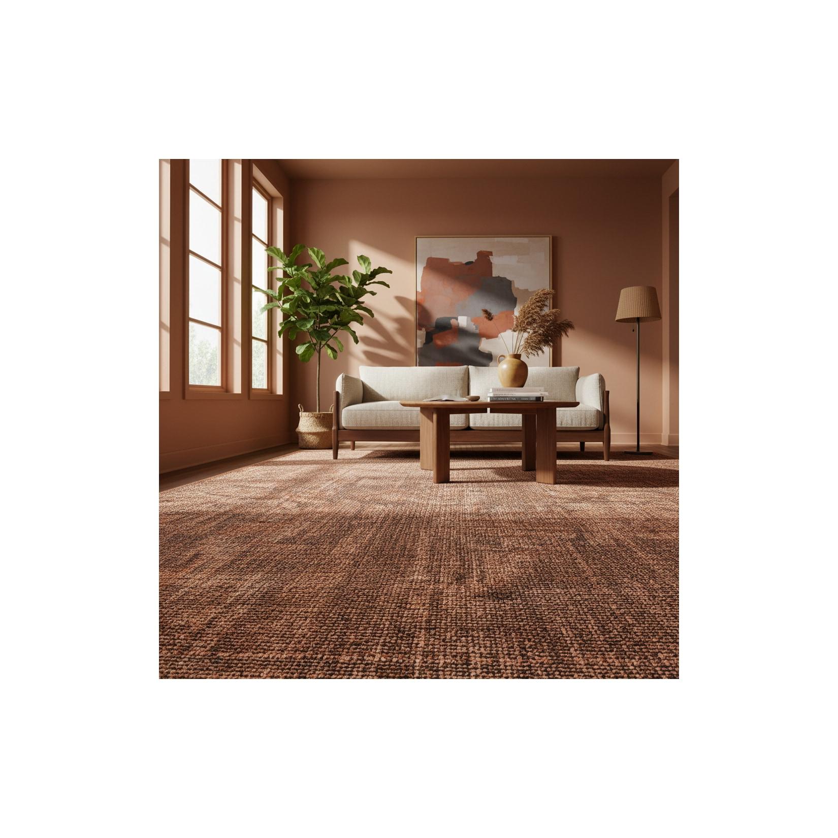 Baumwollteppich Waschbar KOFEL, einfarbig, Kupfer, 160 x 230 cm