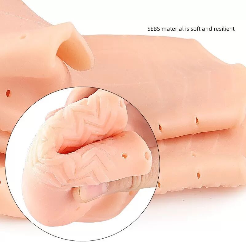 INF Manchons de talon perforés en SEBS : Soulagement, amorti et protection du pied