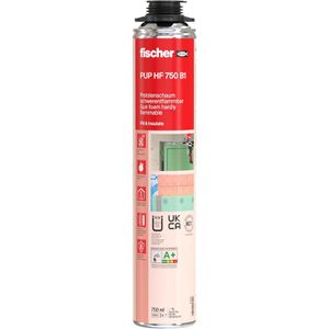 Fischer Bauschaum 45300, B1, 1K, PUP HF 750, für Schaumpistole, schall- und wärmedämmend, 750 ml