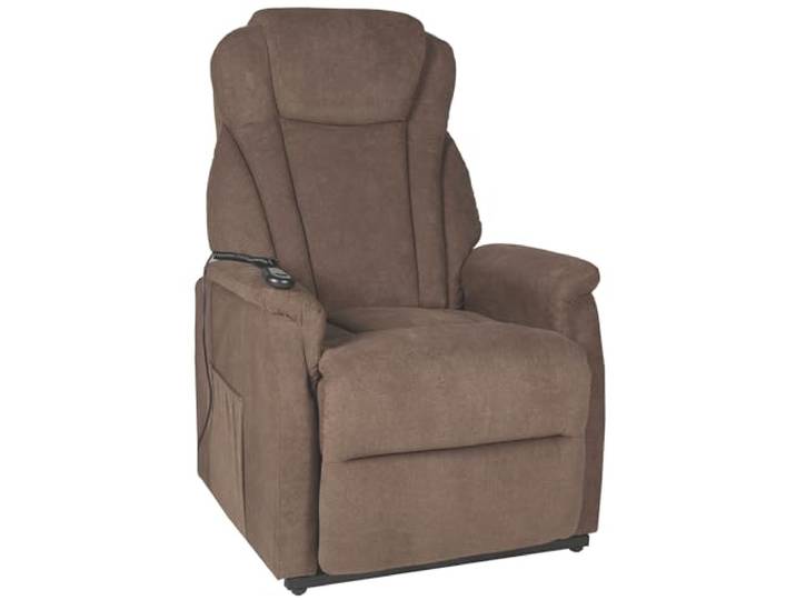 möbelando Duo Collection TV-Sessel Toronto – Elektrischer Relaxsessel mit Aufstehhilfe, Fußstütze & 150 kg Belastbarkeit – Dunkelbraun, 76x82x93 cm (BxHxT)