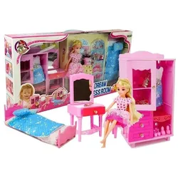 Lean Toys Puppe mit Möbeln