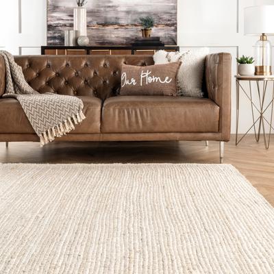 Nuloom Adelaida Farmhouse Jute Area Rug