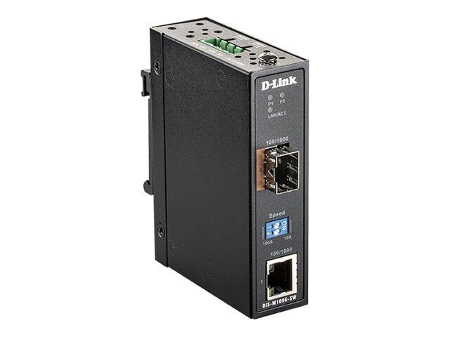 D-Link DIS-M100G-SW, Gigabit Ethernet Industrial SFP Konverter