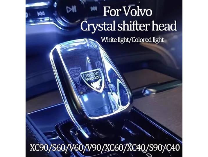 Levier de vitesse en cristal de remplacement, poignée de pommeau de levier de vitesse, accessoires de Shitfer intérieur pour Volvo XC60 XC90 V60 V90 S60 S90 XC40 C40