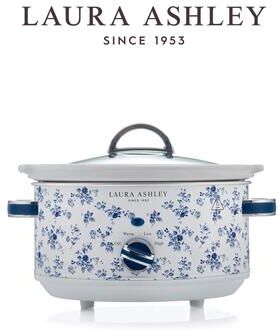 VQ Laura Ashley VQSLWC6LLACR Slow Cooker 6.5L, China Rose