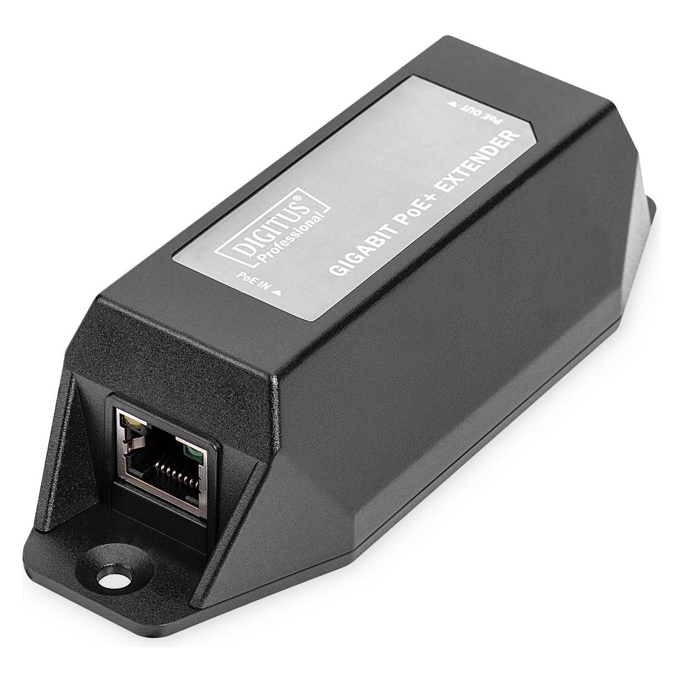 Digitus Gigabit PoE Indoor Extender 22 Watts Output Desktop or Wall-mount 100m extension cascadable self... (Extender) (DN-95123)