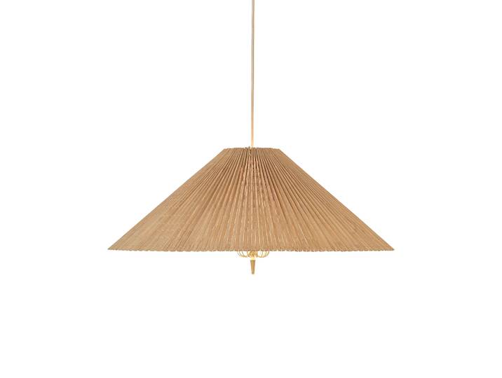 GUBI 1972 Pendelleuchte Ø60cm Bambus-Messing