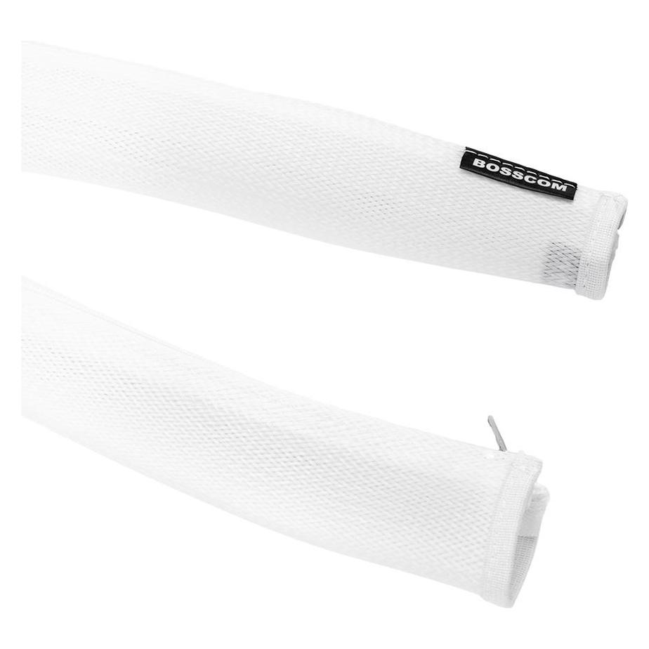 Bosscom Cable Sock With Zip - 30mm - 2m - White (Kabelschlauch, 200 cm) (03260121)