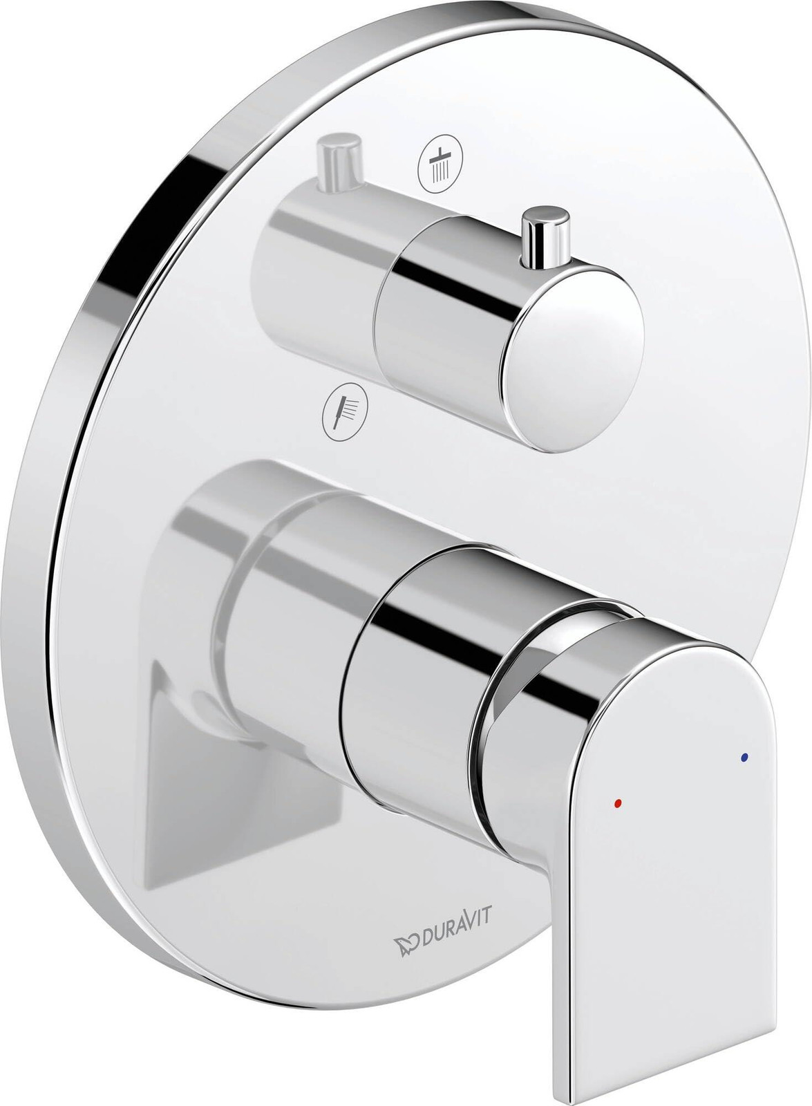 Dripio Inbouw douchekraan Tulum met swivel spout, chroom, 2 aansluitingen