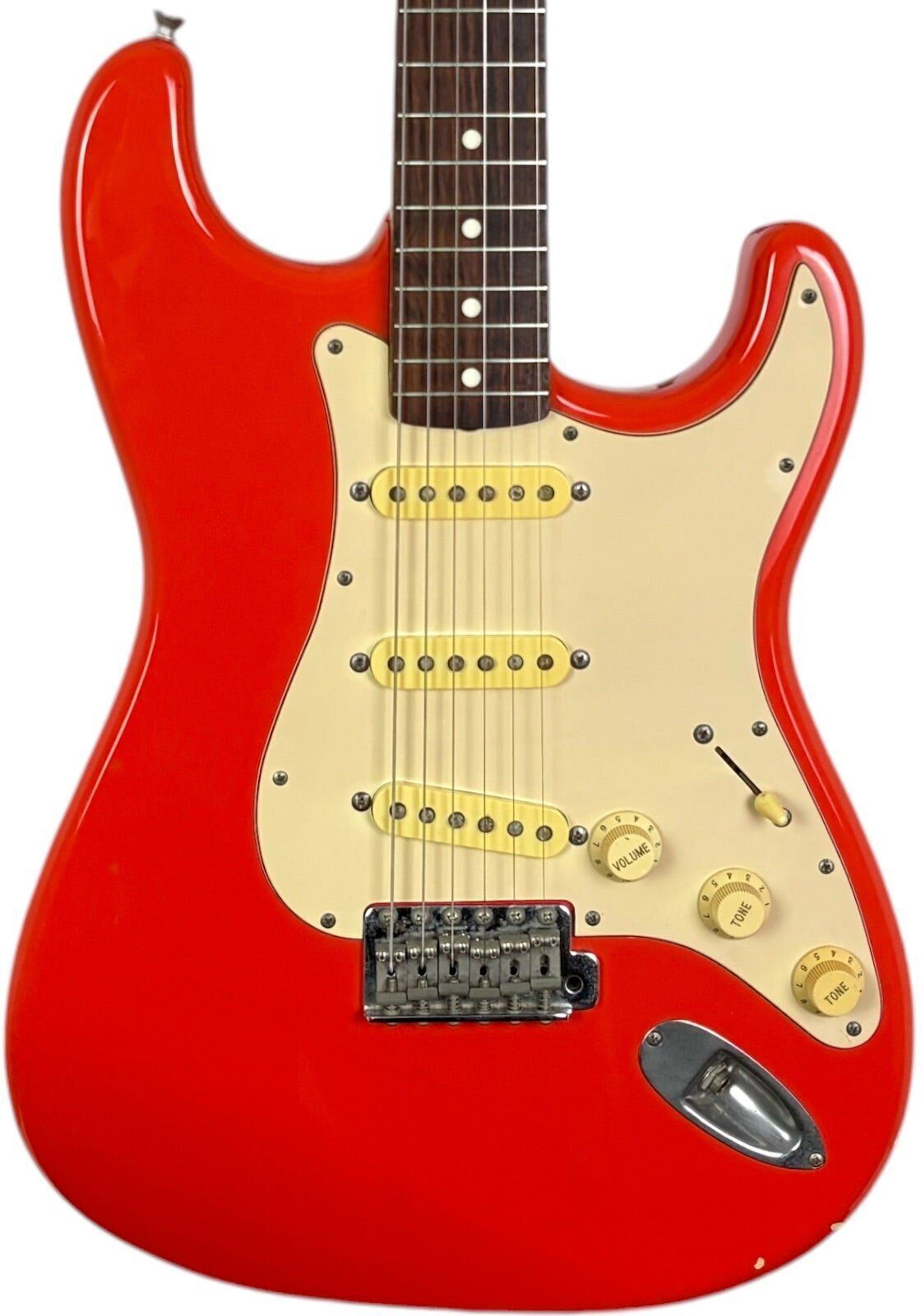 Fender Japan ST-362 Stratocaster 1993-1994   Czerwony Fiesta - Refurbished