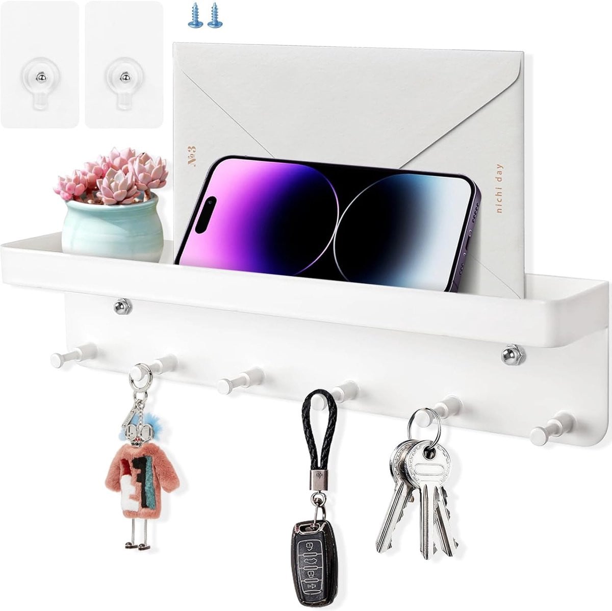 Multifunctioneel Sleutelbakje en Post Organizer