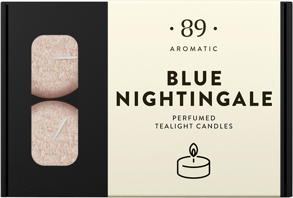 AROMATIC 89 Perfumed Tealight Candles Blue Nightingale 12pcs