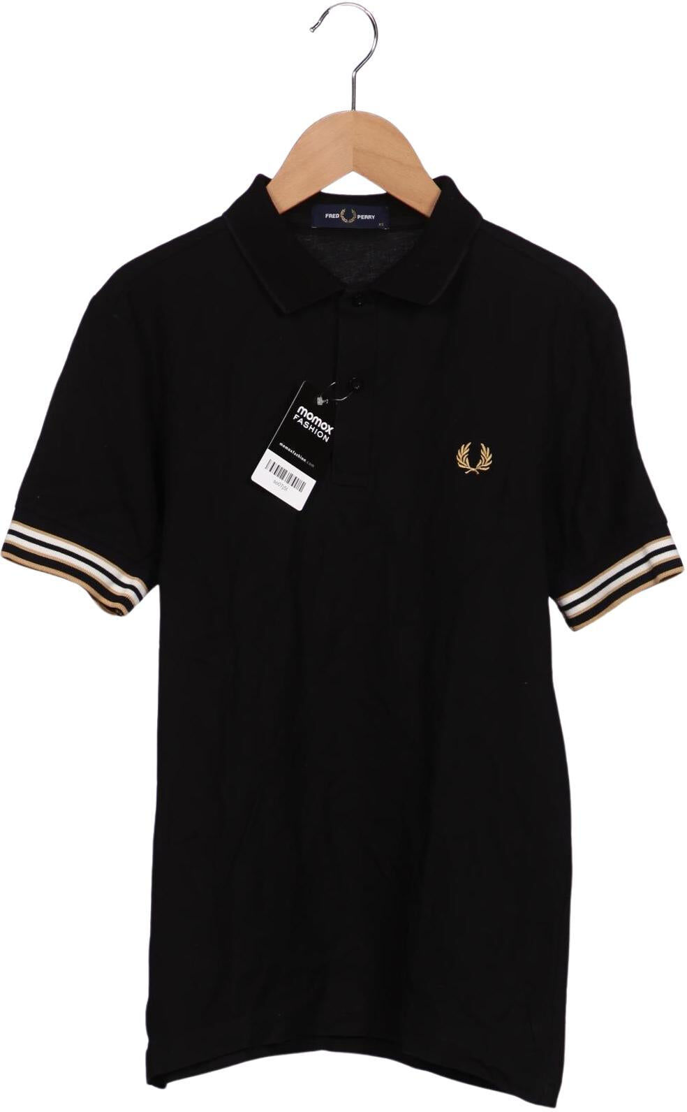Fred Perry Herren Poloshirt, Schwarz, Gr. XS, Baumwolle - Second Hand