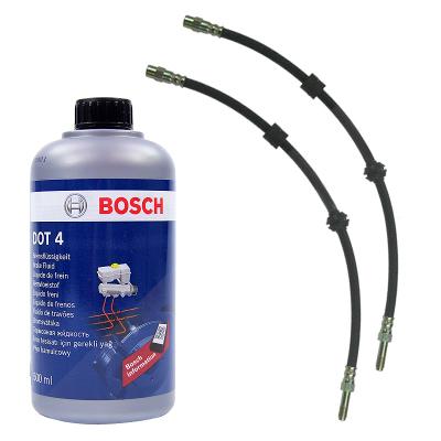 Bestprice 2x Bremsschlauch vorne + 500ml Bremsflüssigkeit [Hersteller-Nr. 31294167] für VW, Seat