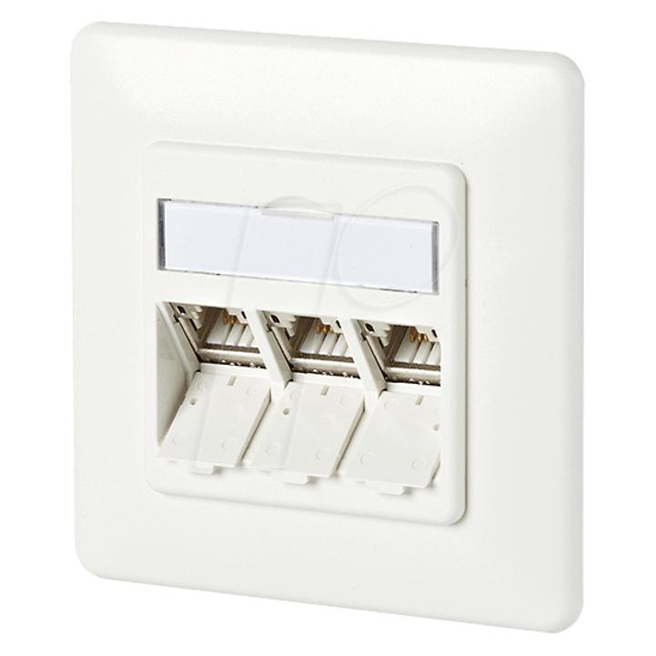 Metz Connect CONNECT C6Amodul 3 Port 180°M UP reinweiss (130B11D31002-E)
