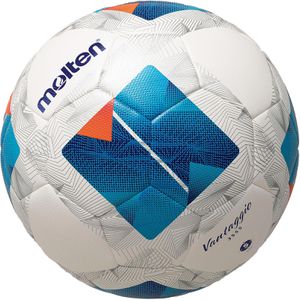 Molten Fußball Vantaggio F5N3555, FIFA Quality Pro, Größe 5, 430 Gramm, weiß/blau, Spielball
