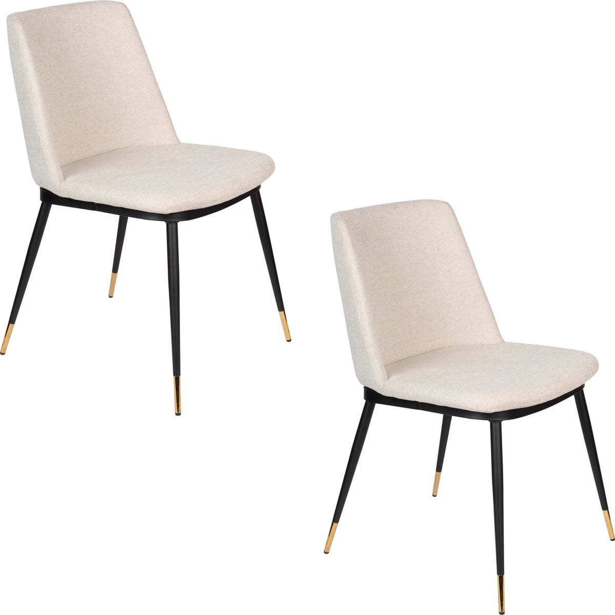 Housecraft Living Lionel Eetkamerstoelen Beige - Set van 2