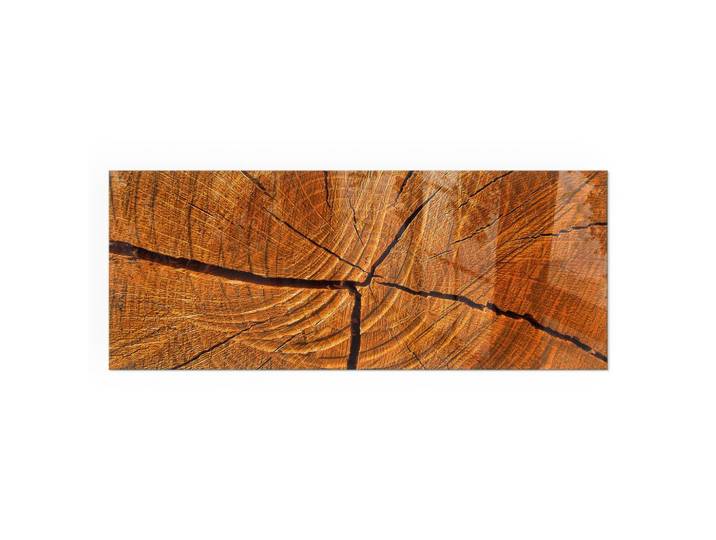 KAMINBODENPLATTE 125x50 cm - Holzmaserung im Querschnitt