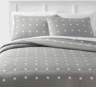 All Categories Goods Light Gray King Cotton Blend Sateen Duvet Cover And Sham Set, White Dot Design, Cozy, Easy Care Bedding Set Light Gray King Cotton Blend Sateen Duvet Cover And Sham Set, White Dot Design, Cozy, Easy Care Bedding Set