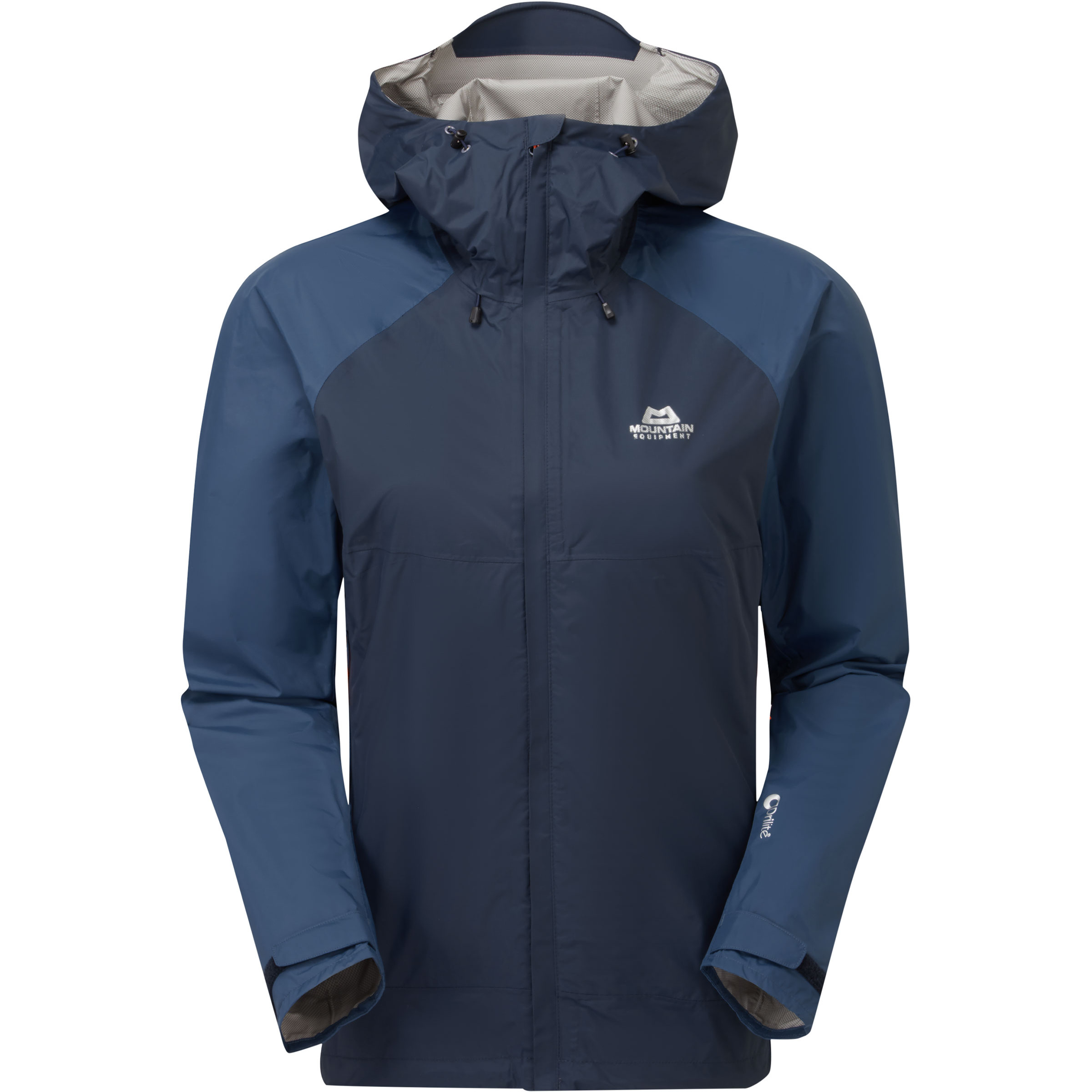 Mountain Equipment Zeno Damen Regenjacke blau Größe S Trekking Elastisch Wasserabweisend