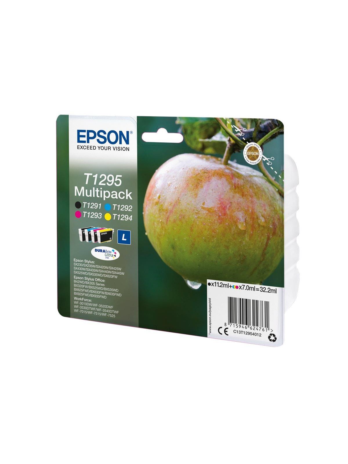 Epson T1295 Multipack 4-Pack Black/Yellow/Cyan/Magenta - Tintenpatrone Schwarz, Cyan, Magenta, Gelb