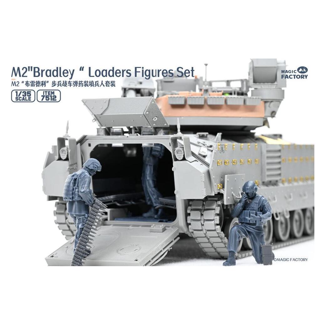 Magic Factory M2 Bradley Loaders Figures Set (incl. 3 figures, 1 set radio and part of interiors) (7512)