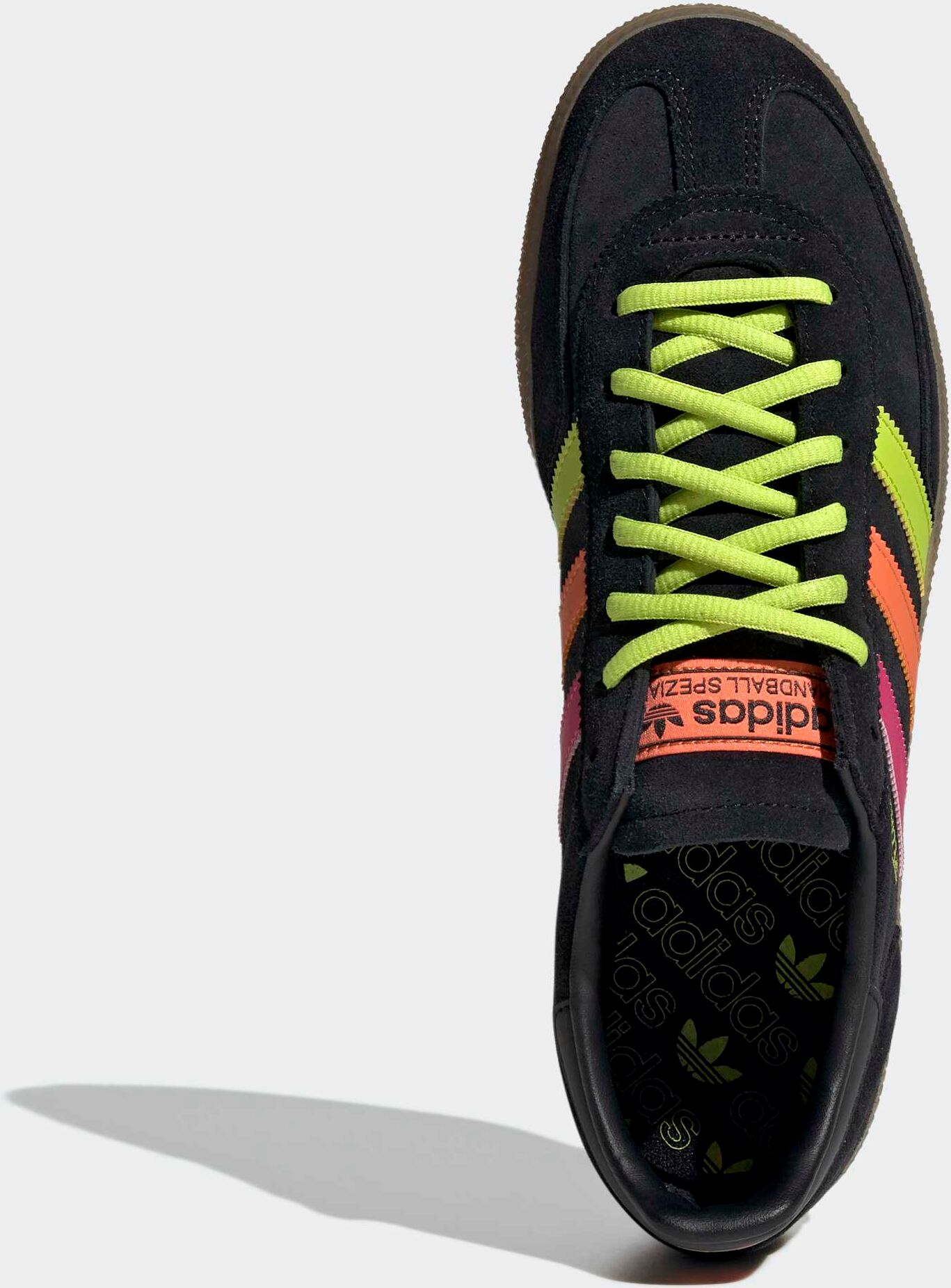Sneaker ADIDAS PERFORMANCE "HANDBALL SPEZIAL", Herren, Gr. 47, schwarz (cschwarz, none, none, peru), Leder, Schuhe Sneaker, WM 2026 Edition (Länderschuhe) cschwarz, none, none, peru 47