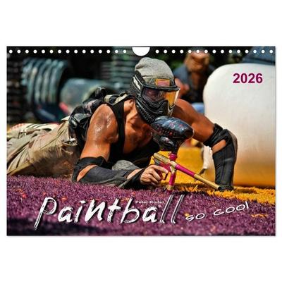 Paintball - so cool (Wandkalender 2026 DIN A4 quer), CALVENDO Monatskalender