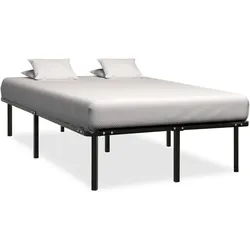 vidaXL Bett Schwarz Metall 120x200 cm