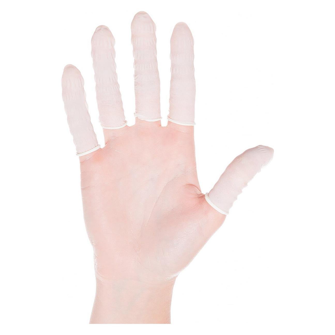 Hygostar Nitril-Fingerlinge puderfrei L 7cm weiss VE=100 Stück (L) (26115)