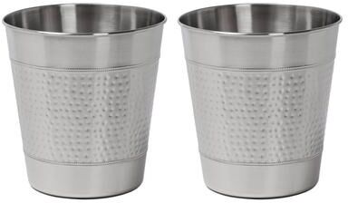 happimess Riley Hammered Steel Accent 2-Gallon Wastebasket