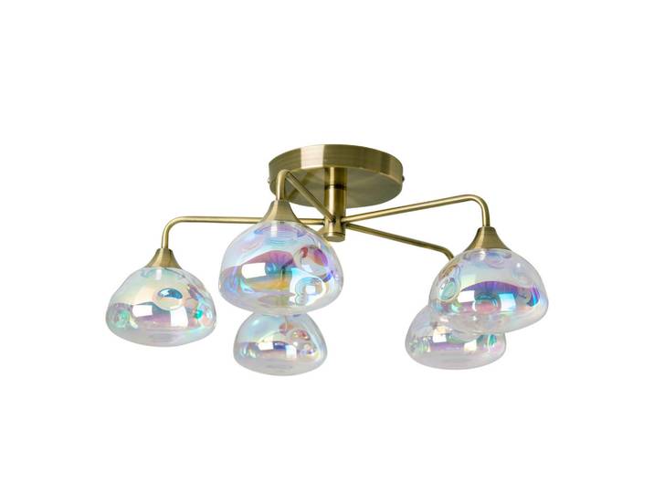 Näve Led-Deckenleuchte Varna, Messingfarben, Metall, 23 cm, Lampen & Leuchten, LED Beleuchtung, LED-Deckenleuchten