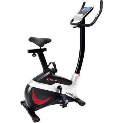 Ergometer CHRISTOPEIT SPORT "AX 4000" Gr. 1, rot (rot, silberfarben, schwarz), Heimtrainer, ohne Unterlegmatte, 150 kg max. Benutzergewicht, Fahrrad, 24 Widerstandsstufen, B:54cm H:136cm L:88cm