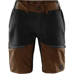 Damen Stretch Shorts "CARBON" Outdoor - XL - rostrot/schwarz