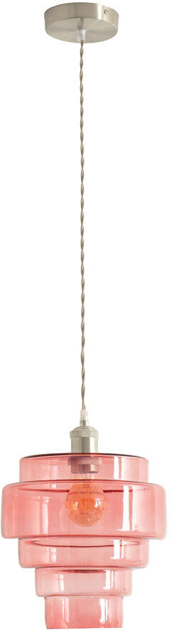 17 Stories 1 - Light Pendant Pink/Chrome