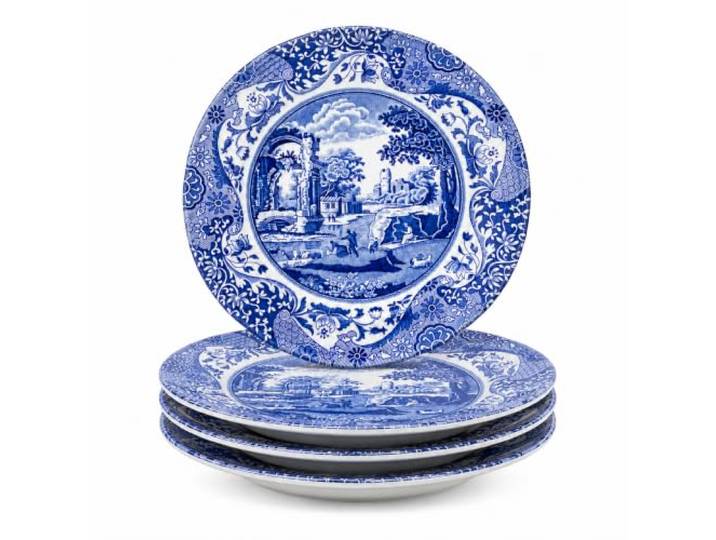 Portmeirion Home & Gifts 1532894Spode Lot de 4 assiettes creuses italiennes Bleu 23 cm