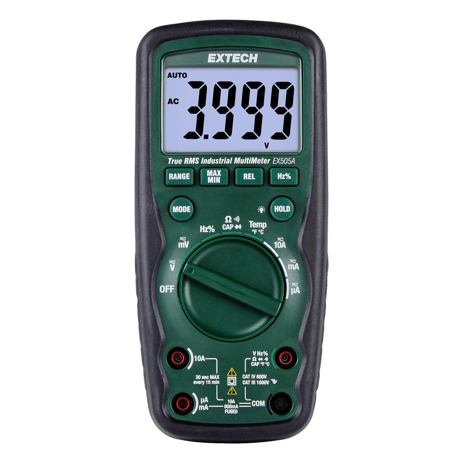 Extech EX505A-K Hand-Multimeter digital CAT IV 600V Anzeige (Counts): 6000 (CAT IV 600V, Hand-Multimeter) (EX505A-K)