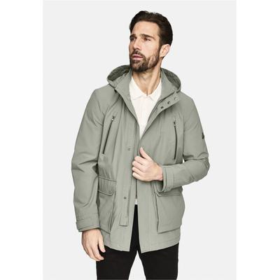 Outdoorjacke NEW CANADIAN "Cotton Touch", Herren, Gr. 56, grün, 100% Polyester, unifarben, lang, ohne Ausschnitt, Jacken Outdoorjacke, im locker-leichten Design